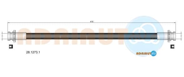2812731 Adriauto Гальмівний шланг для Nissan Navara