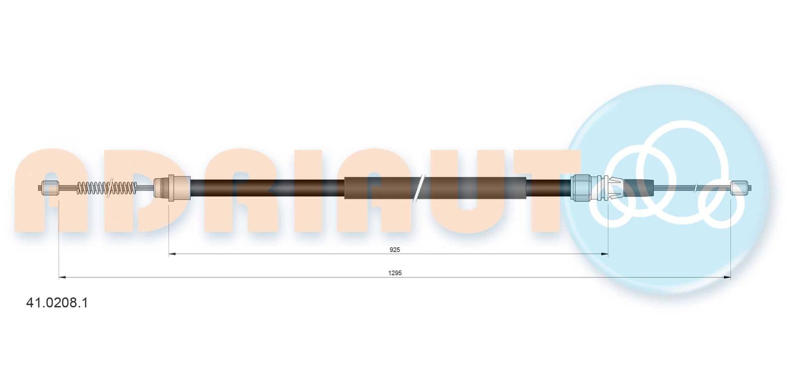 4102081 Adriauto Трос ручного гальма