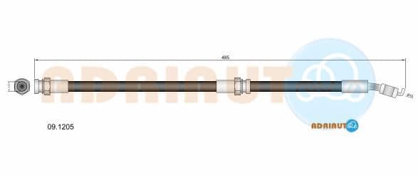 091205 Adriauto Тормозной шланг для Kia Rio