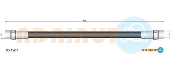 051201 Adriauto Гальмівний шланг