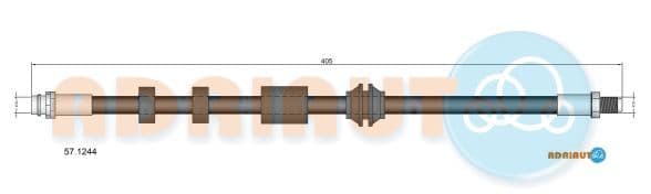 571244 Adriauto Тормозной шланг