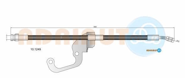 101249 Adriauto Тормозной шланг для Hyundai Terracan
