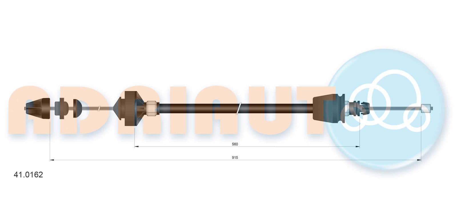 410162 Adriauto Трос зчеплення для Renault Twingo