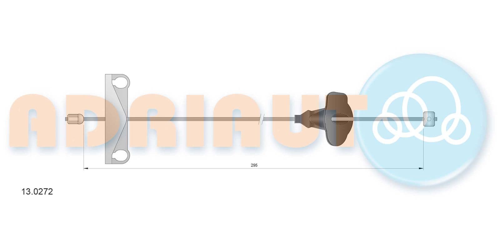 130272 Adriauto Трос ручного гальма для Ford Cougar