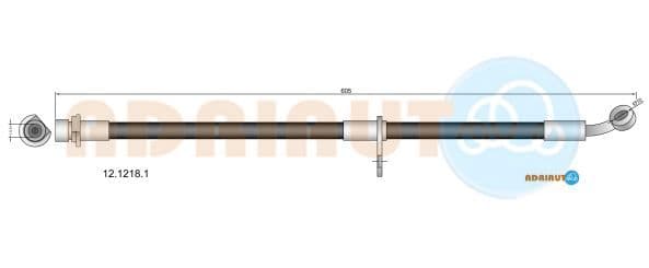 1212181 Adriauto Тормозной шланг для Honda FR-V