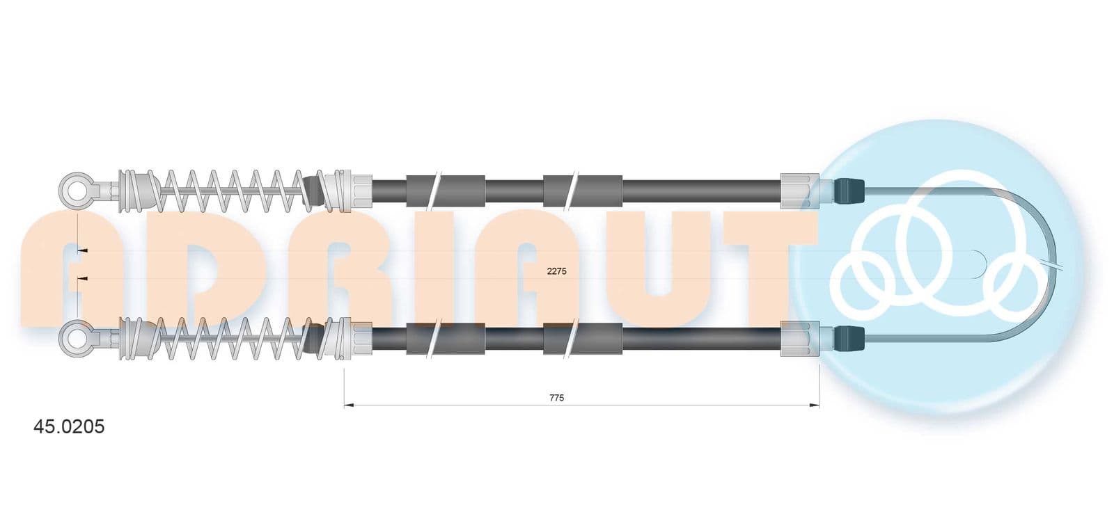 450205 Adriauto Трос ручного гальма