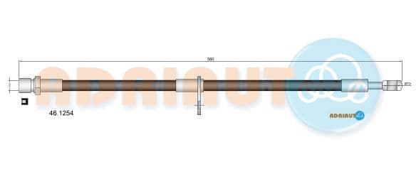461254 Adriauto Гальмівний шланг для Subaru Outback