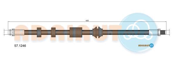 571246 Adriauto Гальмівний шланг для Volvo XC60