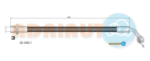 5212021 Adriauto Гальмівний шланг для Toyota Land Cruiser