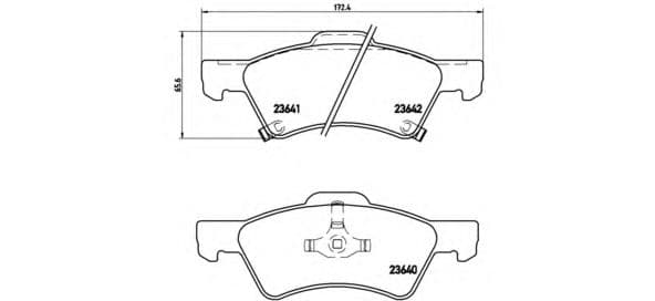 P 11 015 Brembo Тормозные колодки