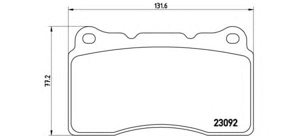 P 54 040 Brembo Тормозные колодки