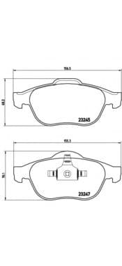 P 68 030 Brembo Тормозные колодки