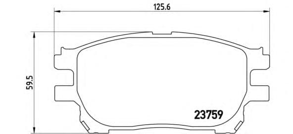 P 83 070 Brembo Тормозные колодки для Toyota Previa