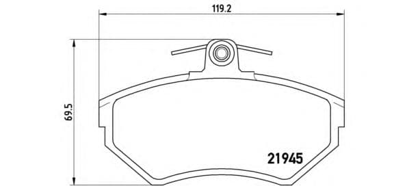 P 85 032 Brembo Тормозные колодки