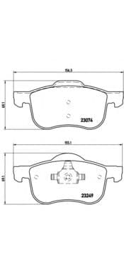 P 86 020 Brembo Гальмівні колодки