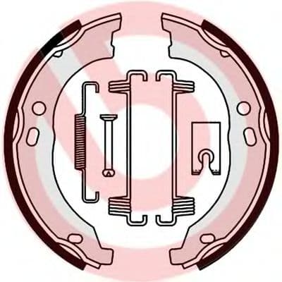 S 23 579 Brembo Колодки ручника