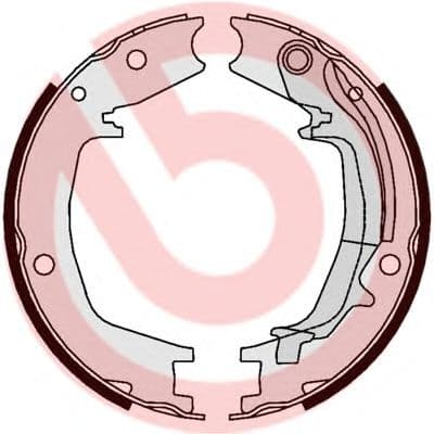 S 30 527 Brembo Колодки ручника