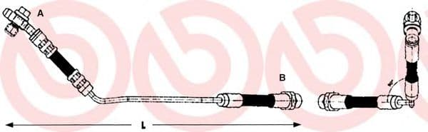 T 06 014 Brembo Гальмівний шланг