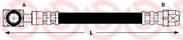 T 06 027 Brembo Гальмівний шланг для MINI Cooper