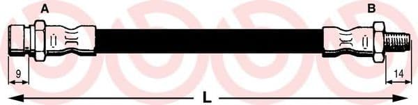 T 23 177 Brembo Гальмівний шланг для Lancia Lybra