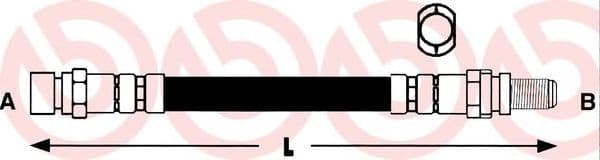 T 24 046 Brembo Гальмівний шланг для Ford Mondeo