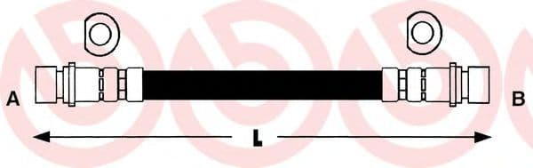 T 28 012 Brembo Гальмівний шланг