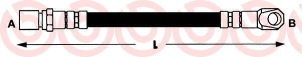 T 50 002 Brembo Гальмівний шланг