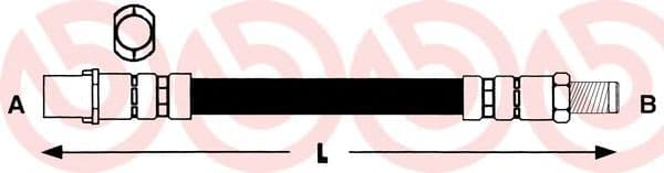 T 50 025 Brembo Гальмівний шланг для Mercedes SL-Class