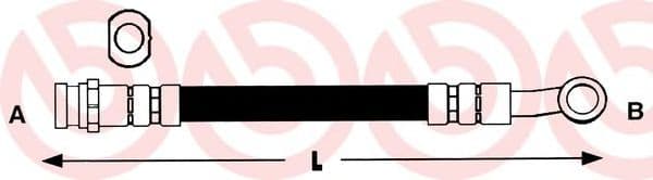 T 56 046 Brembo Гальмівний шланг для Nissan Almera