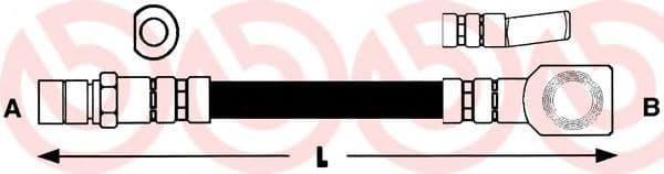 T 59 007 Brembo Тормозной шланг для Opel Corsa