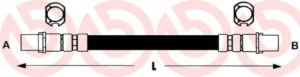 T 59 014 Brembo Тормозной шланг