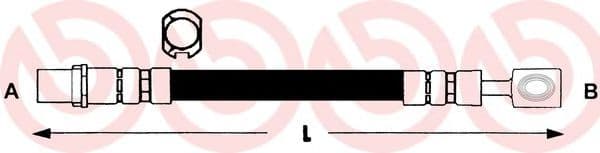 T 59 015 Brembo Тормозной шланг