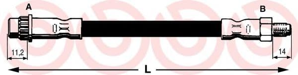 T 68 038 Brembo Гальмівний шланг