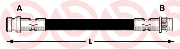 T 68 048 Brembo Гальмівний шланг