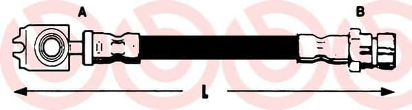 T 68 070 Brembo Гальмівний шланг