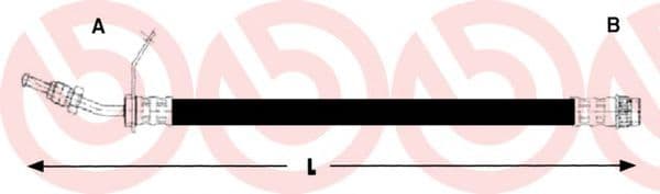 T 68 073 Brembo Гальмівний шланг