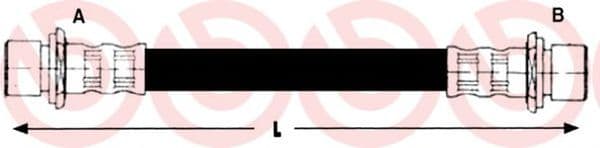 T 83 102 Brembo Тормозной шланг