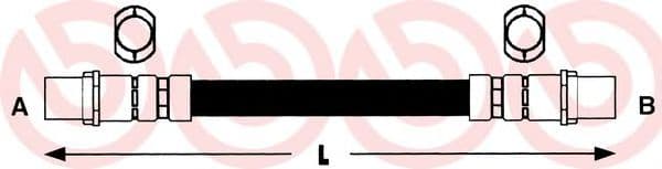 T 85 064 Brembo Гальмівний шланг