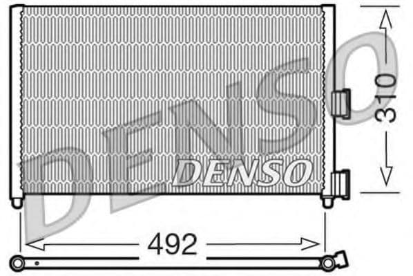 DCN09071 Denso Радиатор кондиционера