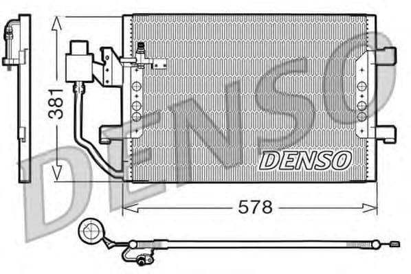 DCN17001 Denso Радіатор кондиціонера