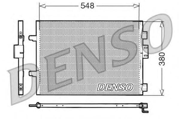 DCN23007 Denso Радиатор кондиционера