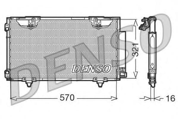 DCN50010 Denso Радіатор кондиціонера