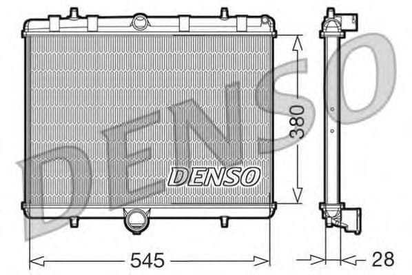 DRM07060 Denso Радіатор охолодження двигуна