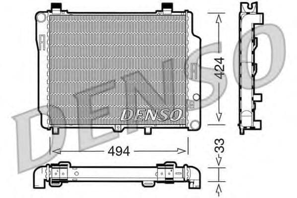 DRM17074 Denso Радіатор охолодження двигуна