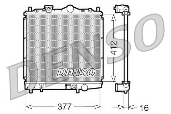 DRM45001 Denso Радиатор охлаждения двигателя