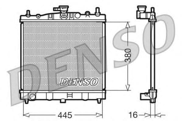 DRM46002 Denso Радиатор охлаждения двигателя