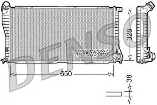 DRM05002 Denso Радіатор охолодження двигуна