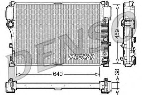 DRM17008 Denso Радіатор охолодження двигуна