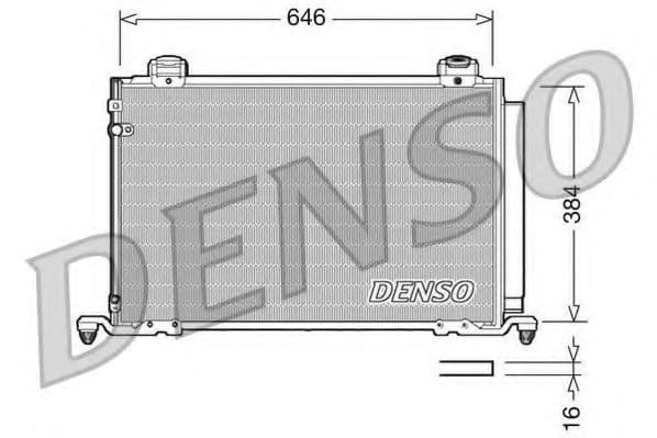 DCN50026 Denso Радіатор кондиціонера для Toyota Avensis