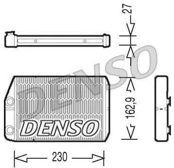 DRR09034 Denso Радиатор печки